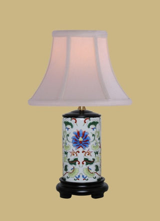 Porcelain Cylinder Table Lamp