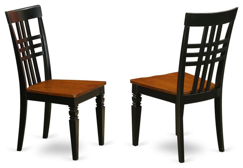 3 Pc Set With A Kitchen Table And 2 Linen Dinette Chairs, Black And Cherry
