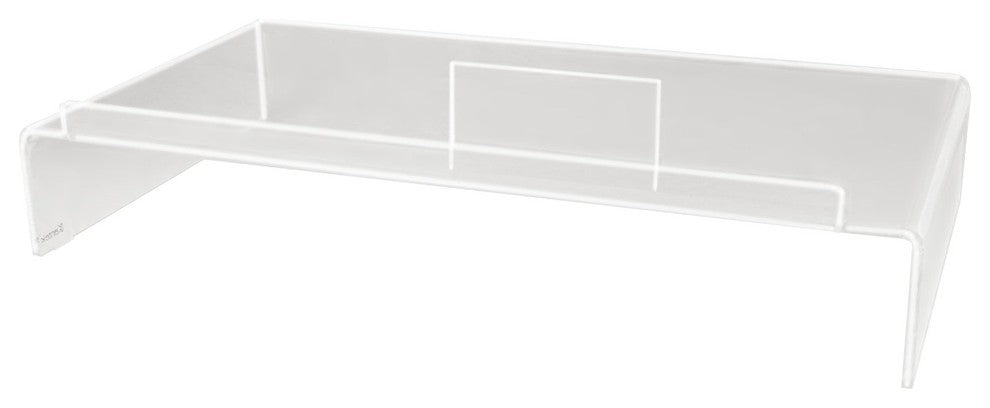 Acrylic Monitor Stand and Keyboard Storage