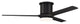 Craftmade, BRK60FB3, 60" Burke, Flat Black Finish, Black Walnut Blades inlcuded