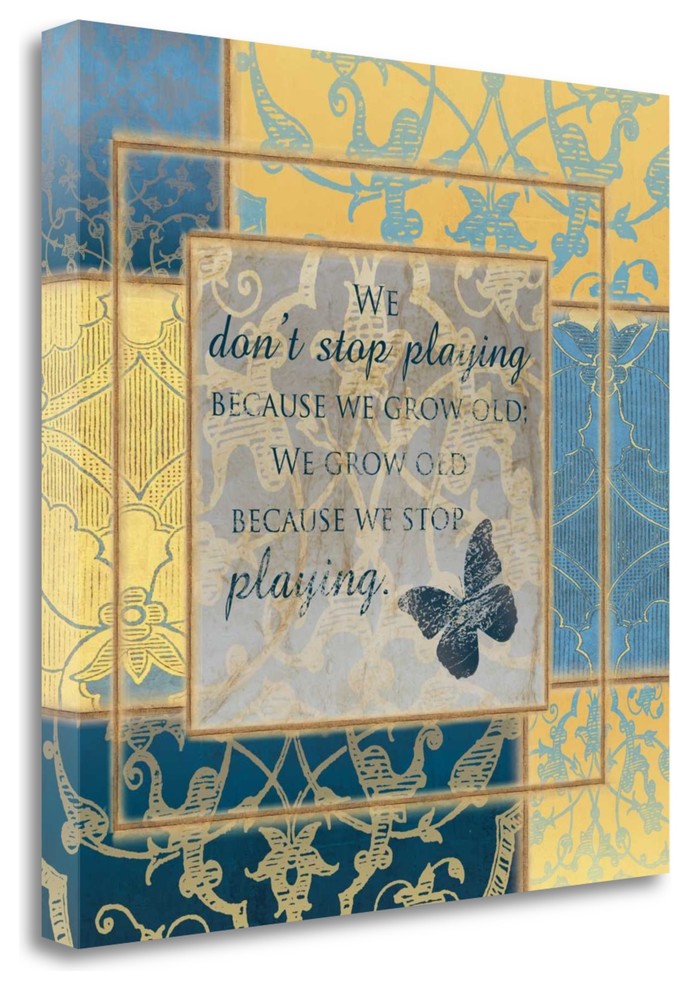 "We Dont Stop Playing" By Piper Ballantyne, Giclee Print on Gallery Wrap Canvas