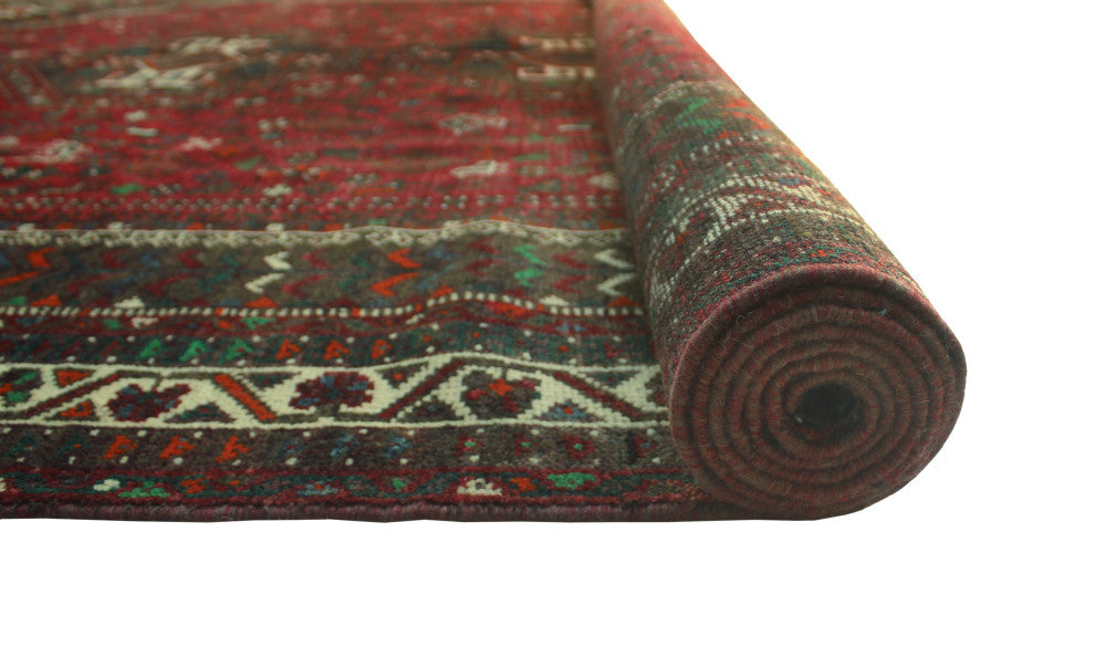 Fine Vintage Distressed Isabel Red Rug