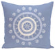 Beachy Keen Geometric Print Pillow, Cornflower, 18"x18"