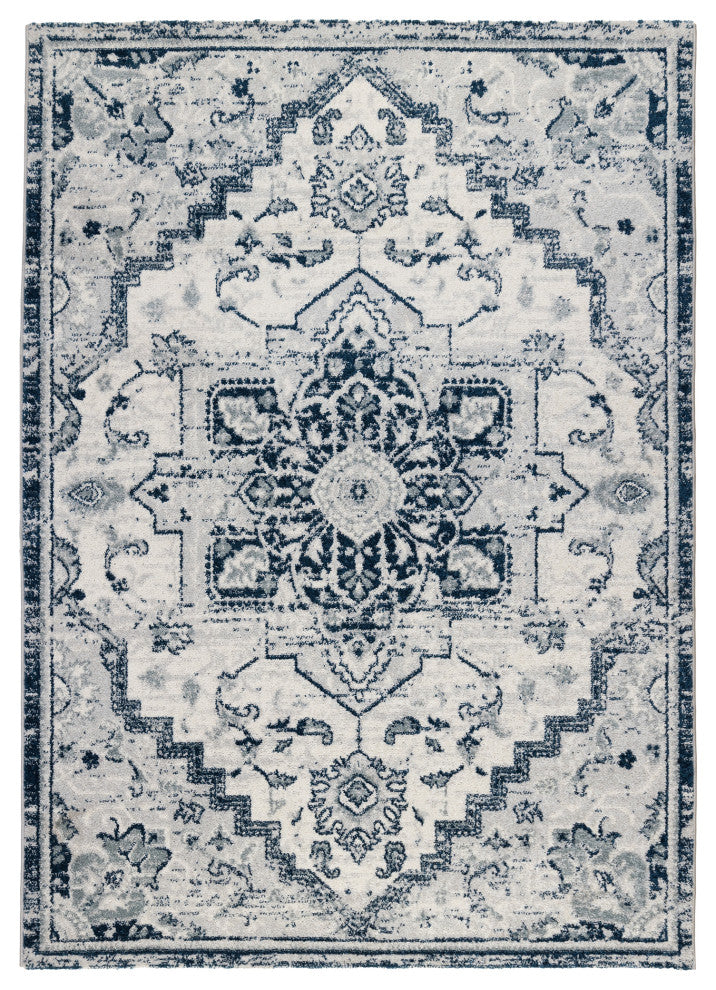 Alexandria Yana Power-Loomed Polypropylene Area Rug, Deep Blue, 2'x3'