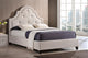 Colchester Modern Platform Bed, Light Beige Linen, Full