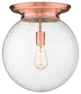 Innovations Beacon 1 14" Flush Mount Antique Copper