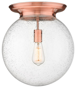 Innovations Beacon 1 14" Flush Mount Antique Copper