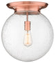 Innovations Beacon 1 14" Flush Mount Antique Copper