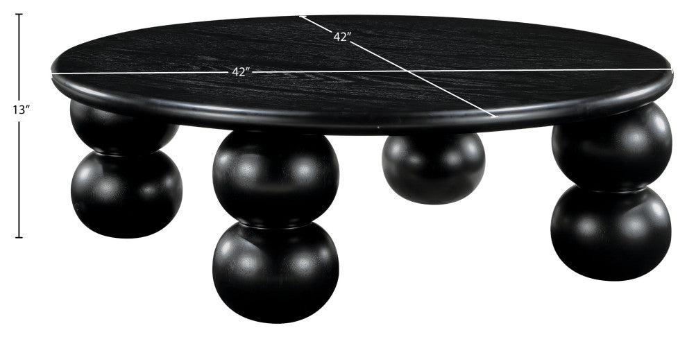 Kelvin Wood Coffee Table, Black