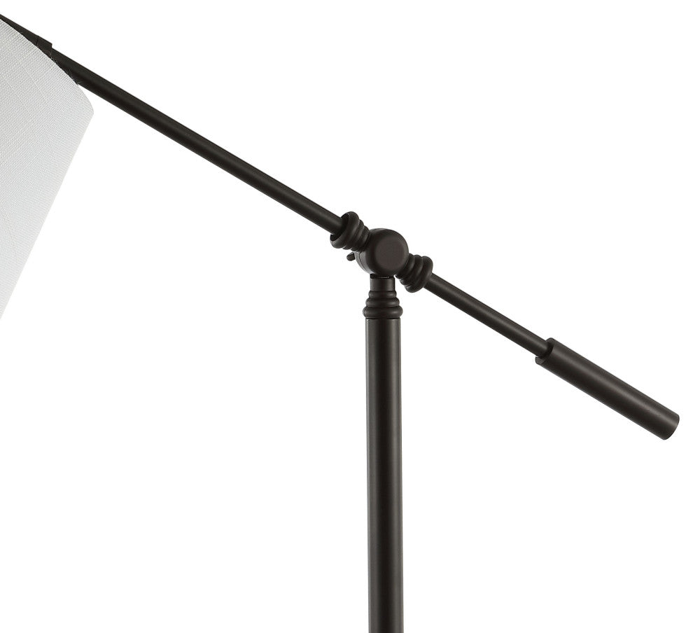 Troy 24" Classic Iron LED Task Lamp With USB Charging Port, Oil Rubbed Bronze