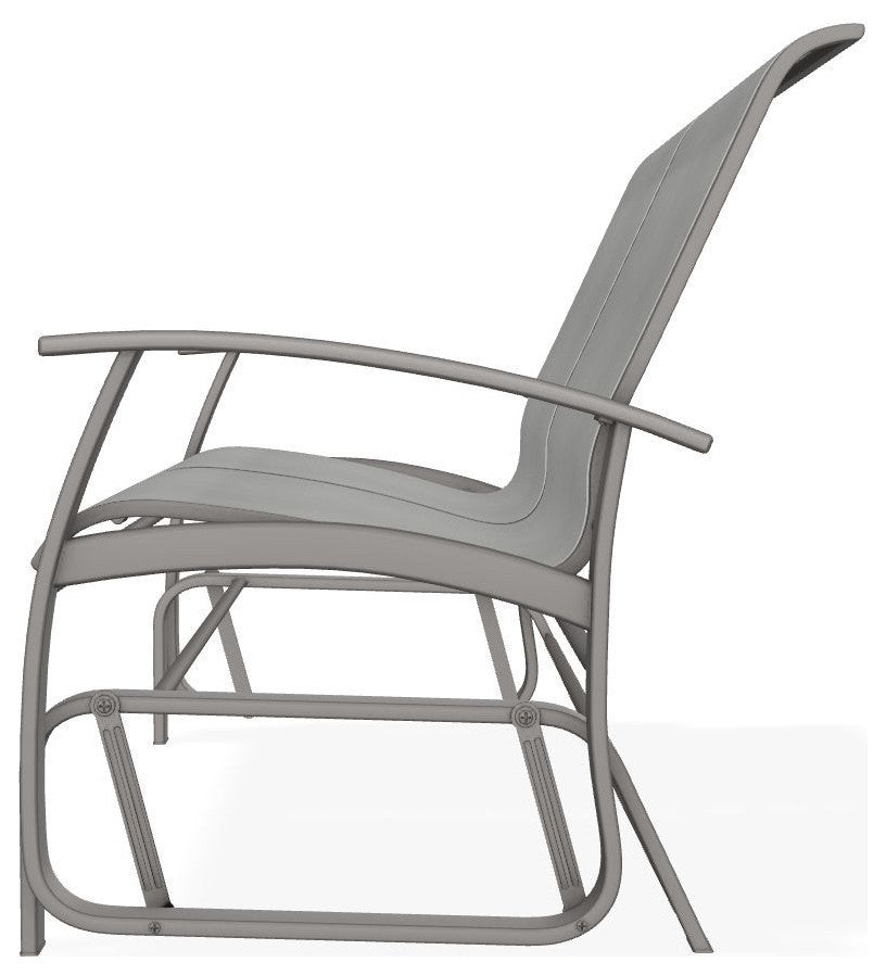 Belle Isle Sling 2-Seat Glider, Alloy/Warm Gray