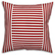Red Farmhouse Stripes 18"x18" Throw Pillow