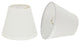 32059-2 Small Hardback Empire Chandelier Clip On Lamp Shade Off White 3"x5"x4"