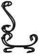 Scroll Metal Easel Display Stand, Black 6 Pieces