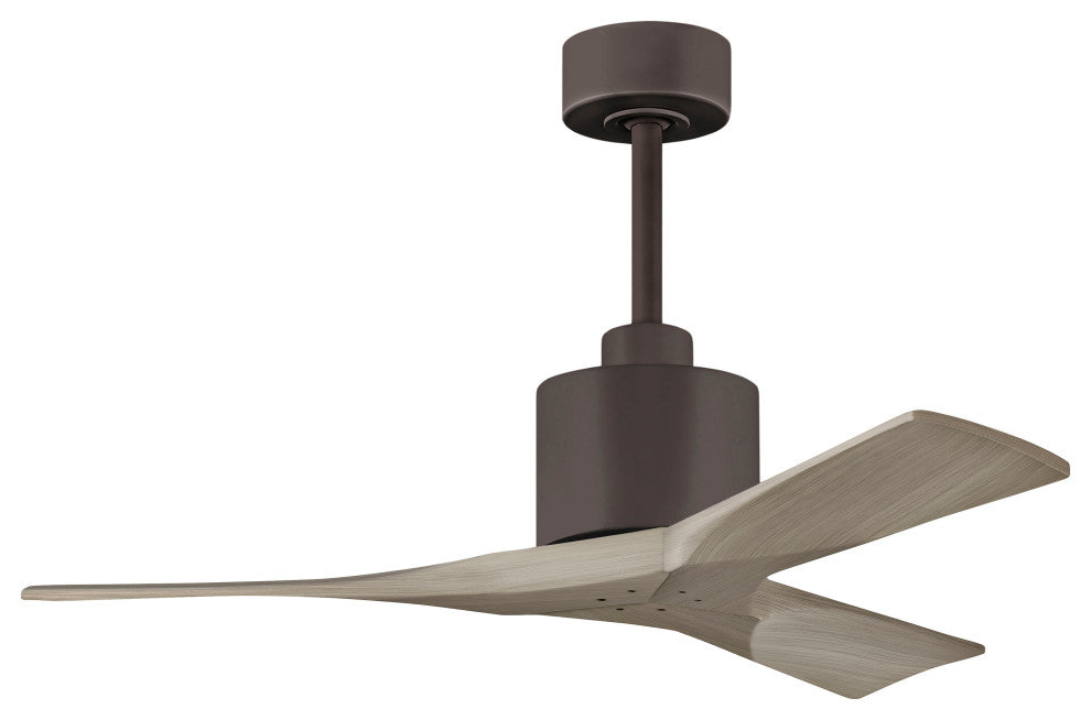 Nan Ceiling Fan, Textured Bronze, 42", Gray Ash