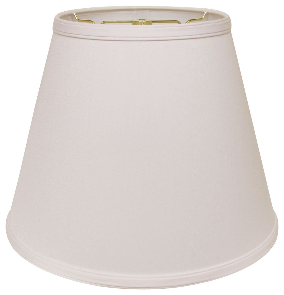 16" White Empire Deep Slanted No Slub Lampshade
