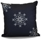 Decorative Holiday Pillow Geometric Print, Navy Blue, 20"x20"