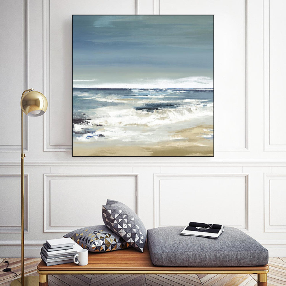 "East Coast II" Framed Canvas by Giant Art 20"x20"