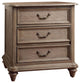 Benzara BM123242 Belgrade I Transitional Night Stand, Rustic Natural