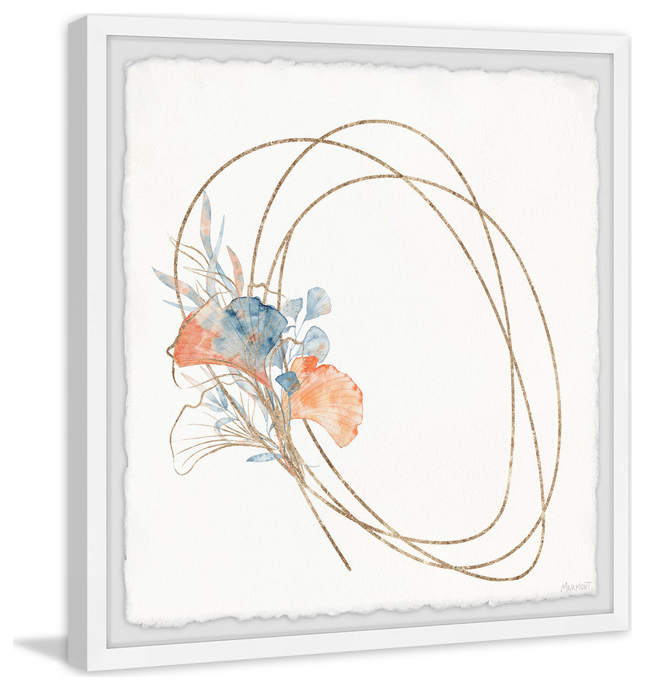 "Underwater Plants" Framed Painting Print, 24x24