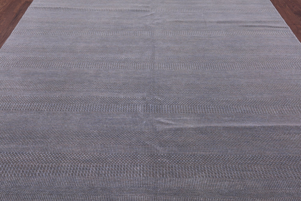 8' 1" X 10' 3" Savannah Gabbeh Wool and Silk Handmade Rug Q6759