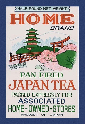 Home Brand Tea- Gallery Wrapped Canvas Art 28" x 42"