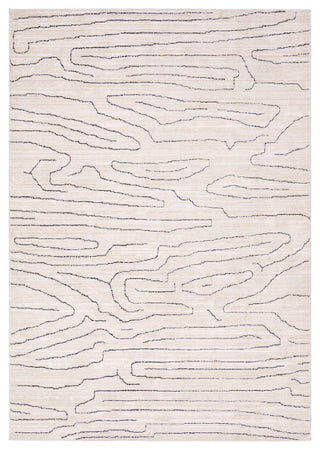 Label J Newlyn EVA01 Abstract Ivory Area Rug, 5'x8'
