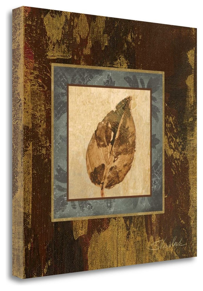 "Autumn Leaf Square III" By Silvia Vassileva, Giclee on Gallery Wrap Canvas