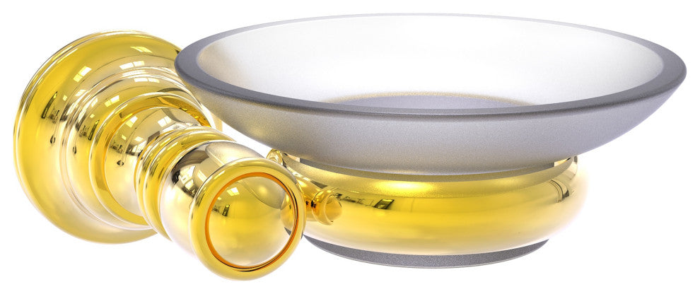 Carolina Wall Mounted Soap Dish, Polished Brass