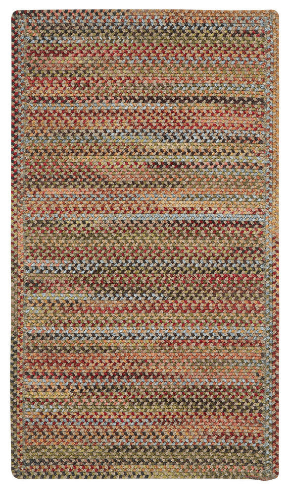 Capel Kill Devil Hill Dusty Multi 0210_910 Braided Rugs - 24" X 8' Runner Cross