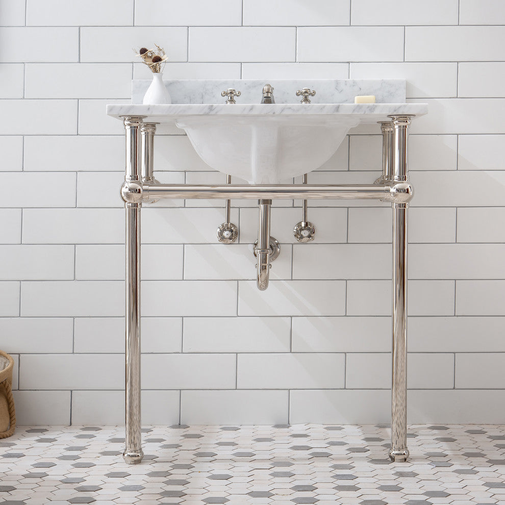Embassy 30" Wash Stand Set, Yellow, Polished Nickel F2-0009 Faucet