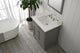 Milano Bathroom Vanity, Gray With White Quartz Top, Grey, 30", Non-Modular, Single Sink