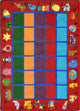 Alphabet Phonics 10'9" X 13'2" Area Rug, Color Red