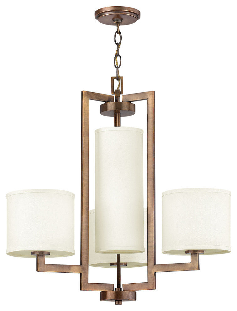 Hinkley Hampton Chandelier Small Single Tier, Brushed Bronze