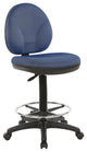 Sculptured Seat and Back Drafting Chair, Icon Taupe, Blue Galaxy