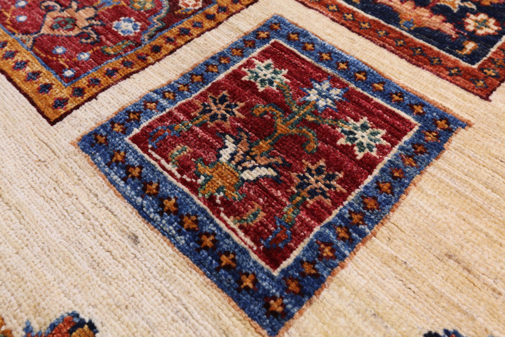 Persian Garden Design Handmade Wool Rug 5' 7" X 7' 10" - Q12295