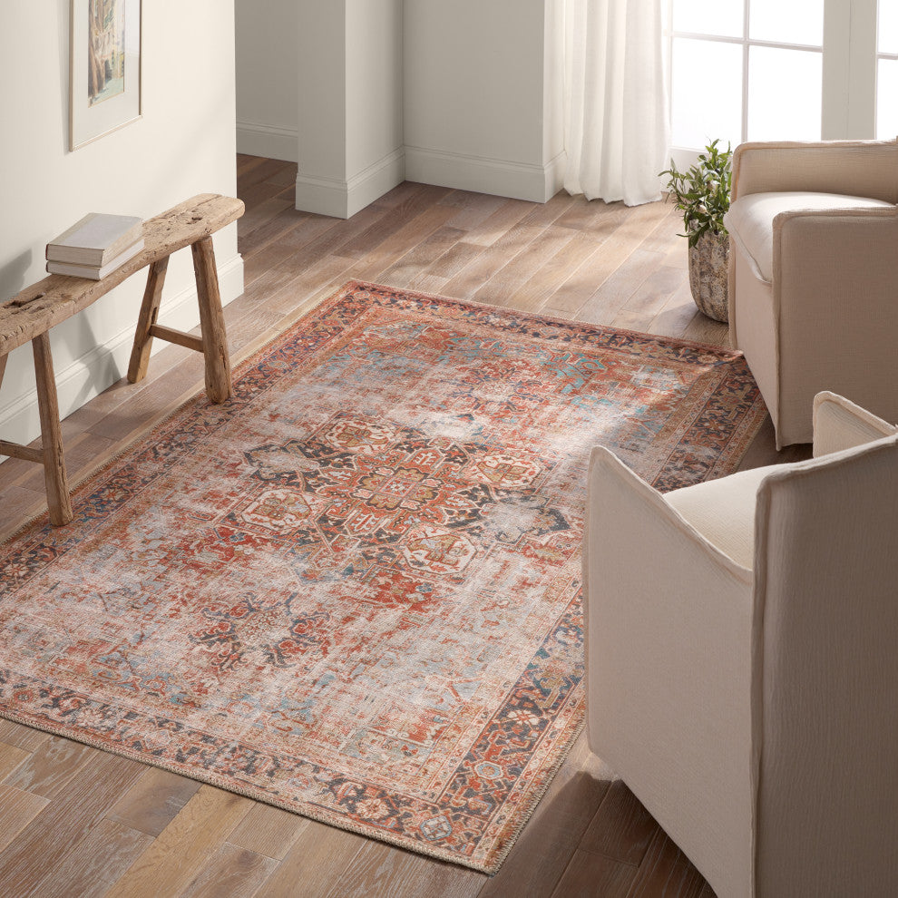 Vibe by Jaipur Living Matias Medallion Rust/Navy Area Rug 8'X10'