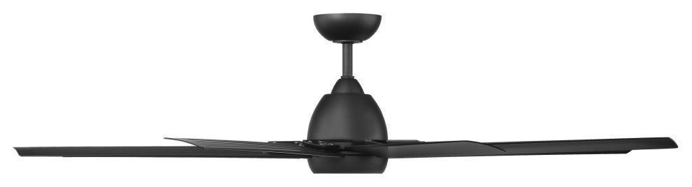 Mocha XL Indoor/Outdoor 8-Blade Smart Ceiling Fan 66" Matte Black, Light Kit