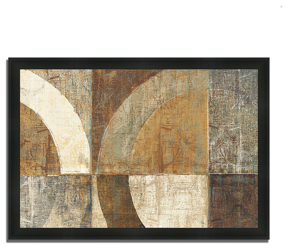 "Circular Sculpture" By Wild Apple Portfolio, Framed Painting Print