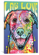 "Lab Love" by Dean Russo, Canvas Print, 40"x26"
