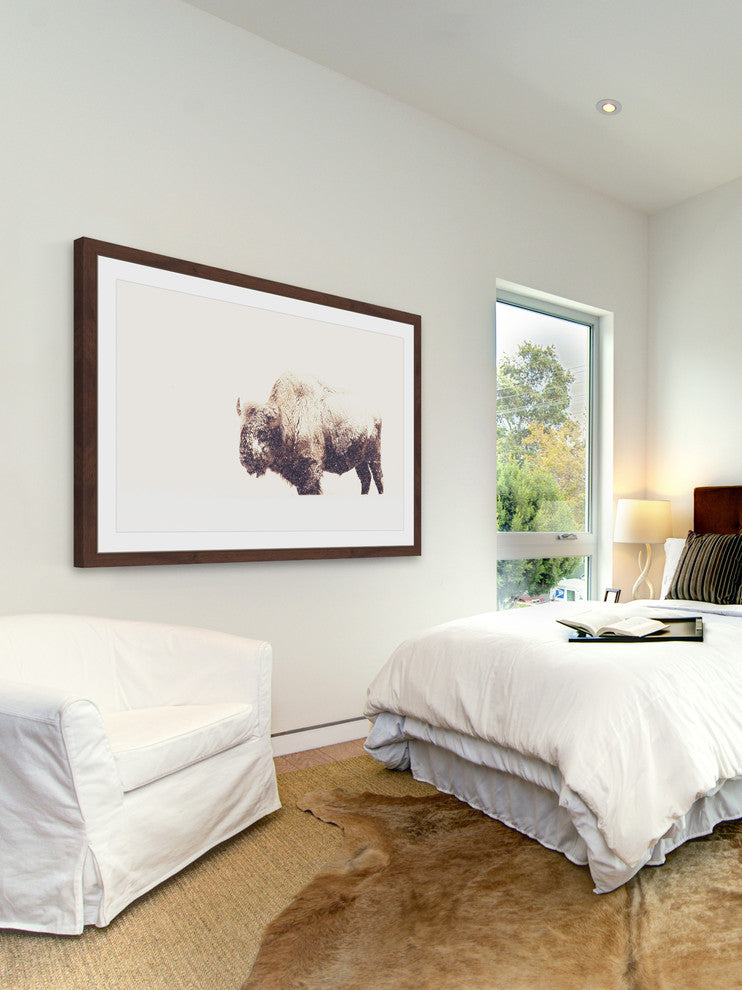 Marmont Hill, "Icy Fur 2" Framed Painting Print, 30x20