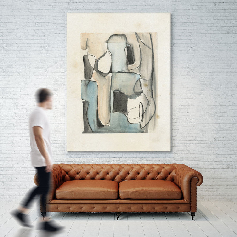 "Subdued Abstract I" Fine Art Giant Canvas Print, 54"x72"