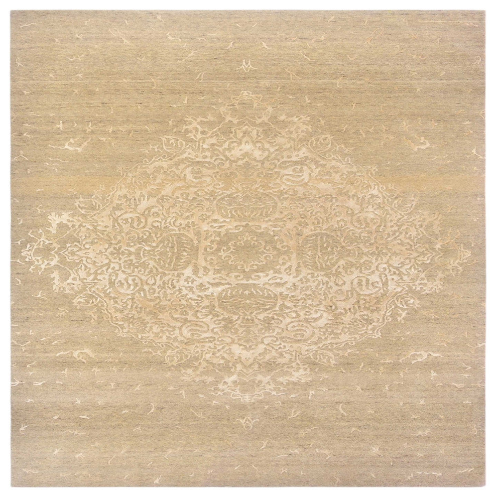 Ahgly Company Indoor Square Mid-Century Modern Area Rugs, 3' Square