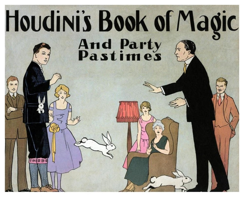 "Houdini's Book of Magic and Party Pastimes" Print by Harry Houdini, 42"x34"