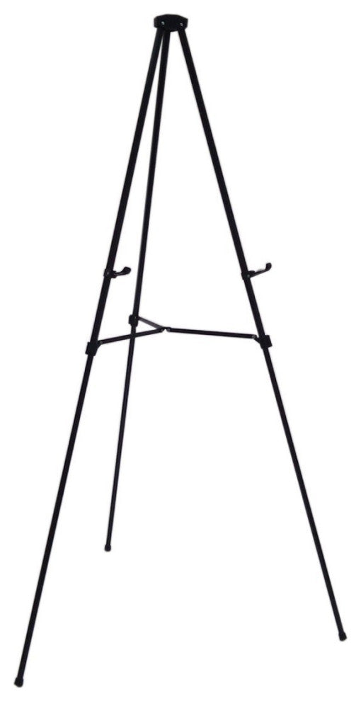 Lightweight Aluminum Telescoping Display Easel, Black