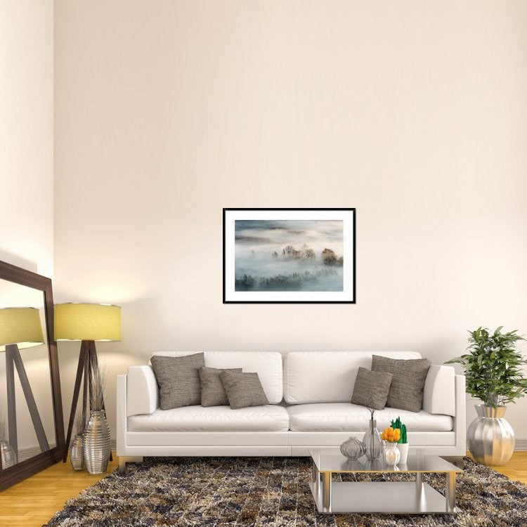 "Winter Fog" Framed Digital Print by Marco Galimberti, 44x32"