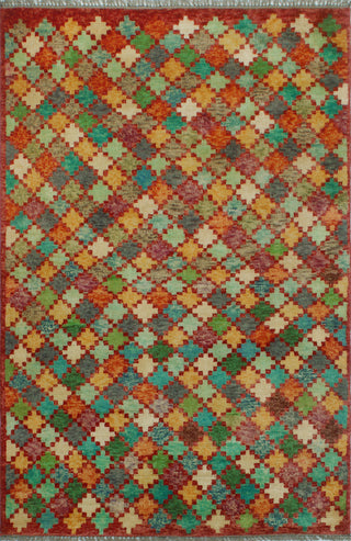 Balochi Lavonne Rust/Gold Rug, 3'10x5'10
