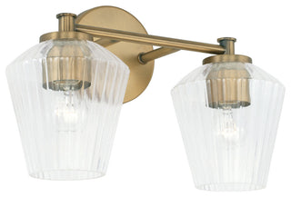 Capital Lighting 141421-507 2 Light 15"W Bathroom Vanity Light - Aged Brass