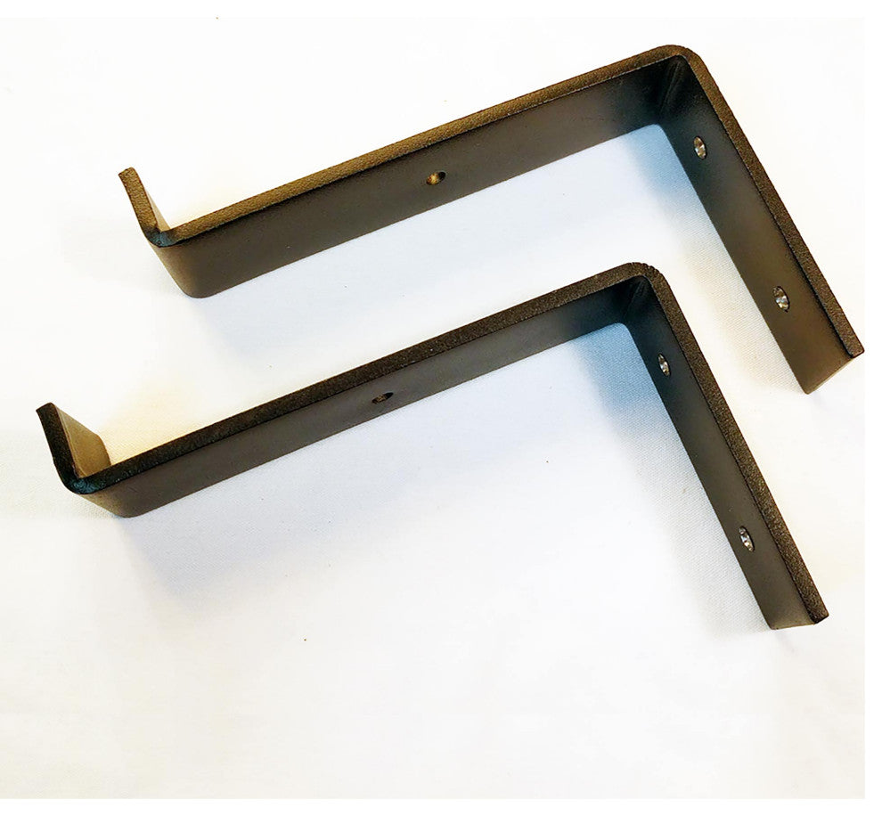 (2) Heavy Duty Industrial Metal Shelf Brackets - 3 Sizes & Styles, 5x8, Style B