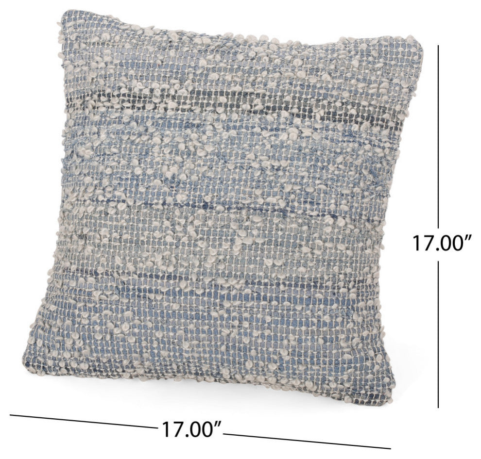 Samona Modern Handcrafted Fabric  Pillow Cover, Single